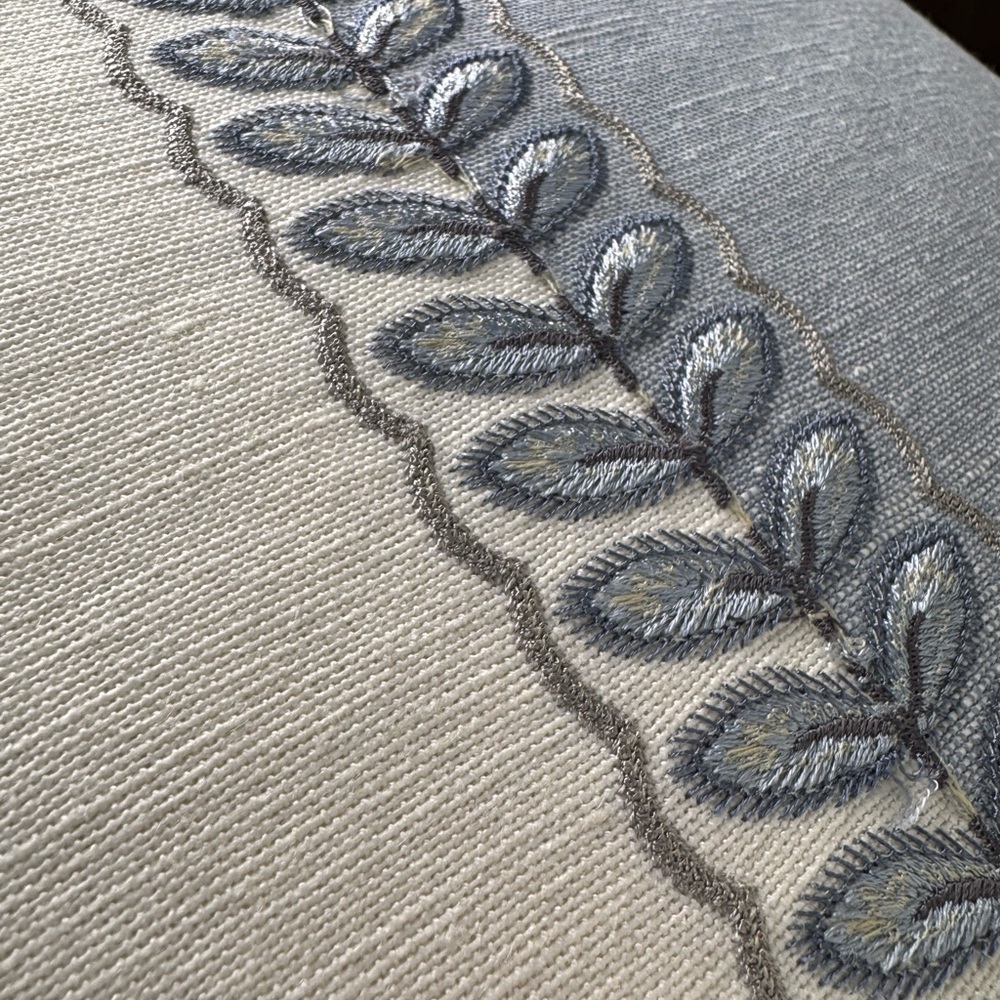 2 Gray and Cream Decorative Pillow - Picture 4 of 4